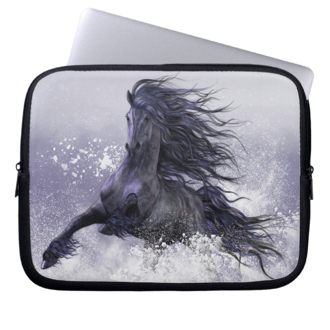 Winter-Donner-Laptop-Hülse Laptopschutzhülle (Vorderseite)