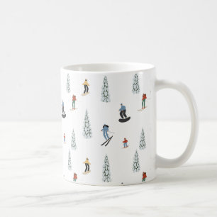 Winter Downhill Pattern Kaffeetasse