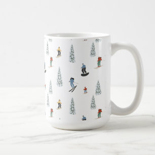 Winter Downhill Pattern Kaffeetasse