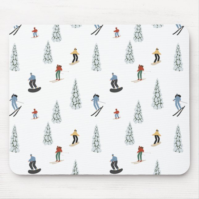Winter Downhill Pattern Mousepad (Vorne)