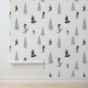 Winter Downhill Pattern Tapete
