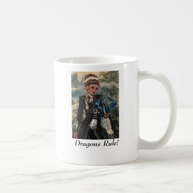 Winter-Drache von Stonewood Kaffeetasse (Rechts)