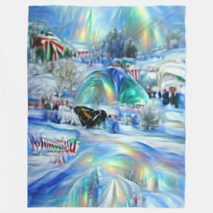 Winter Dreamscape Fleecedecke