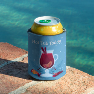 Winter Drink Hot Tub Toddy Dosenkühler