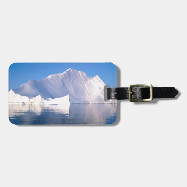 Winter durch die Eisberge Gepäckanhänger (Vorderseite horizontal)