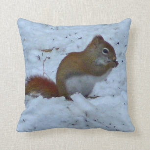 Winter-Eichhörnchen-Kissen Kissen