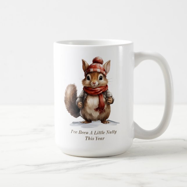 Winter-Eichhörnchen-Tasse Kaffeetasse (Rechts)