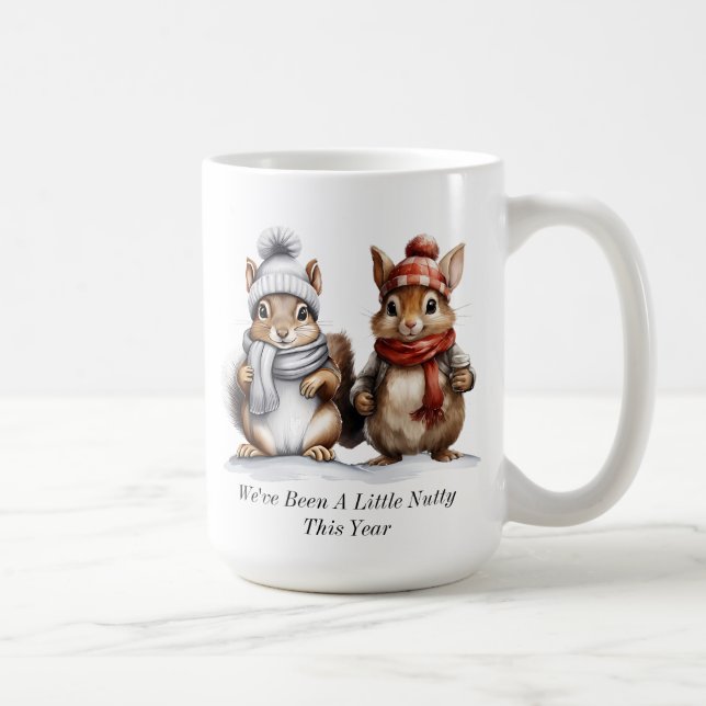 Winter-Eichhörnchen-Tasse Kaffeetasse (Rechts)