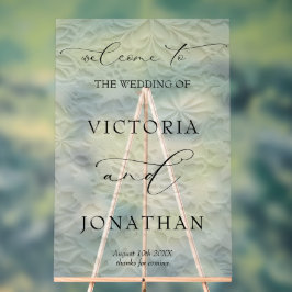 Winter Elegant Snowflakes Wedding Welcome Acrylschild