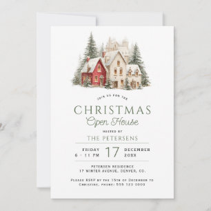 Winter elegante Landschaft Weihnachten Open House Einladung