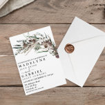 Winter Elegante Wasserfarbe Hochzeitswolle Einladung<br><div class="desc">Dieses Design kann in dem Bereich personalisiert werden, der durch das Ändern des Fotos und/oder Textes zur Verfügung gestellt wird. Sie können auch angepasst werden, indem Sie auf Vorlage personalisieren klicken und dann auf die Schaltfläche klicken, um weitere Optionen anzupassen, um die Hintergrundfarbe zu löschen oder zu ändern, Text hinzuzufügen,...</div>