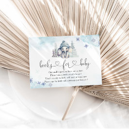 Winter Elephant Boy Babydusche Bücher für Baby Begleitkarte