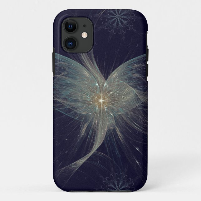 Winter-Engels-Fraktal-Kunst Case-Mate iPhone Hülle (Rückseite)