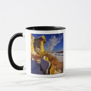 Winter entlang des Missouri-Flusses in der Nähe Tasse
