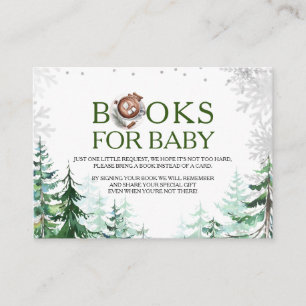Winter, es ist kalt draußen, Wald-Bücher für Baby Begleitkarte