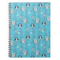 Winter-Eulen-Notizbuch