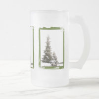 Winter Evergreens Frosty Tasse