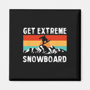 Winter Extreme Sportgebirge Snowboardfreiheit Magnet
