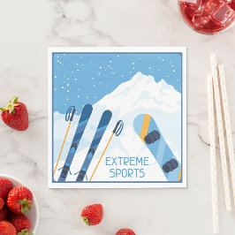Winter Extreme Sports Serviette