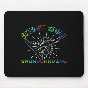 Winter Extreme Sports Snowboarden Freestyle Berg Mousepad