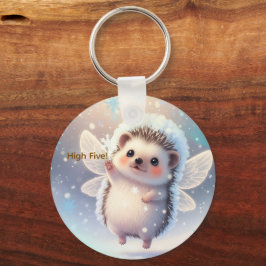 Winter Fairy Hedgehogs  – Cute Snowflake  Schlüsselanhänger
