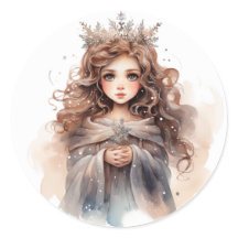 Winter Fairy Weihnachtskleber