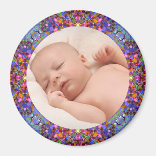 Winter Fall Frame Baby Großeltern-Foto Magnet