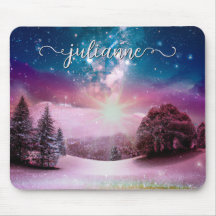 Winter Fantasy Starlandschaft mit Namen