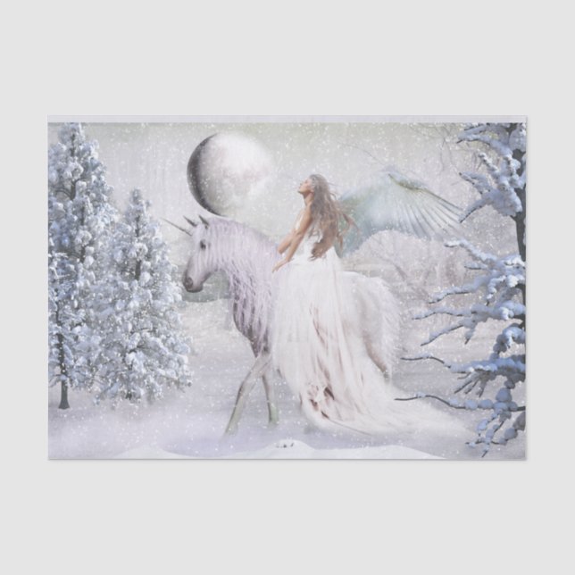 Winter Fantasy Tissue Paper Seidenpapier (Vorderseite)