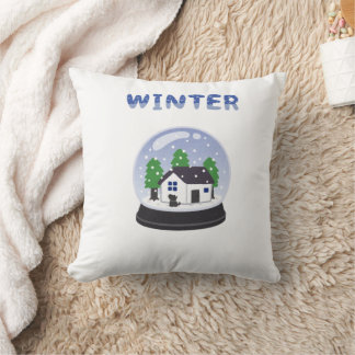 Winter Fidget Spinner Throw Pillow Kissen