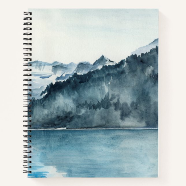 Winter Fjords Notizbuch (Vorderseite)