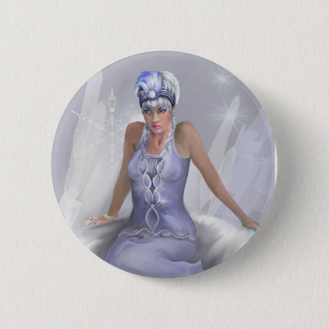 Winter-Flammen-Knopf Button (Vorderseite)