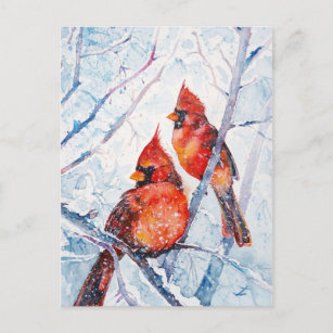 Winter-Flammen Postkarte
