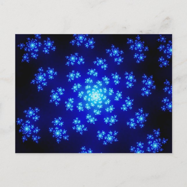 Winter Floral Sprinkles Postkarte (Vorderseite)