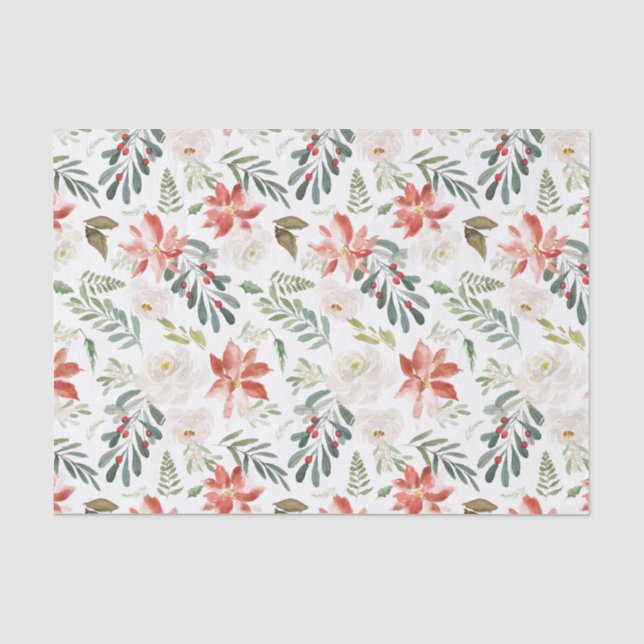 Winter floral | Urlaub Seidenpapier (Vorderseite)