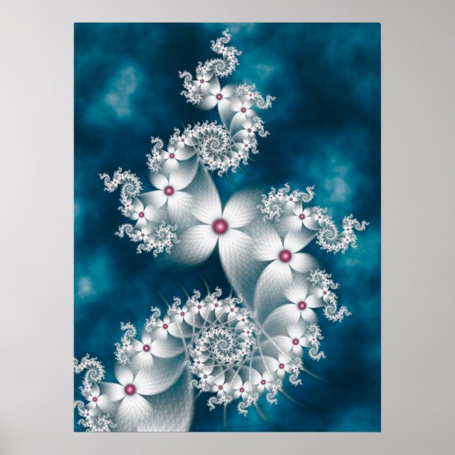 Winter Flowers Poster (Vorne)