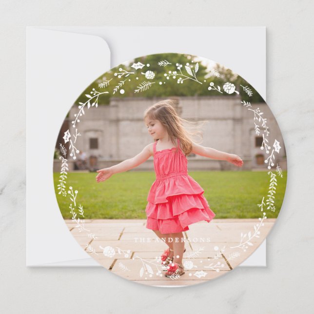 Winter Folies Weihnachtskarte Feiertagskarte (Vorderseite)