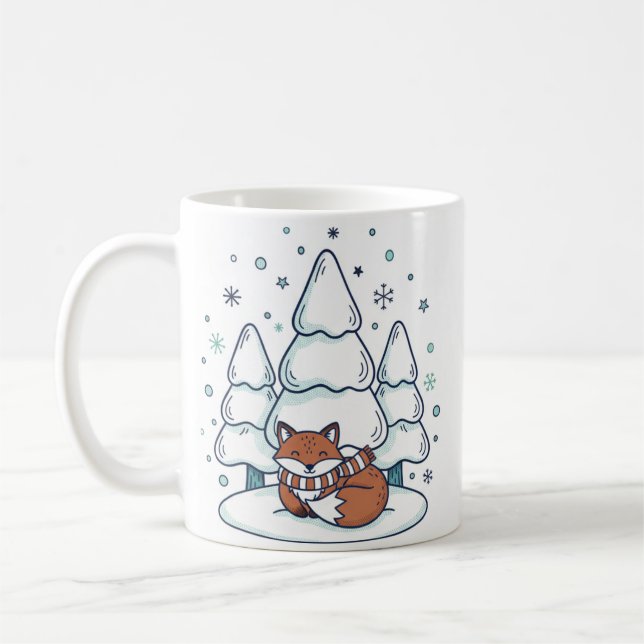 Winter Forest Keramikbecher (330ml) Kaffeetasse (Links)