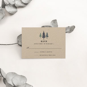Winter Forest RSVP Card