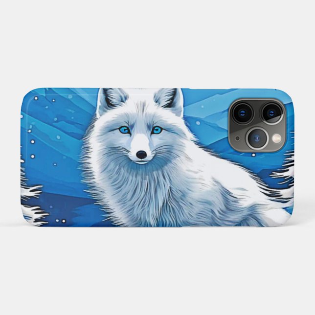 Winter Fox Art Case-Mate iPhone Hülle (Rückseite (Horizontal))
