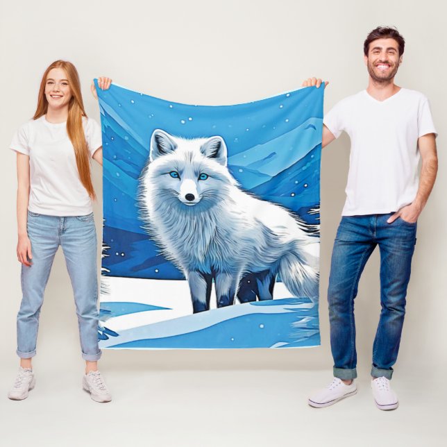 Winter Fox Art Fleecedecke (Beispiel)