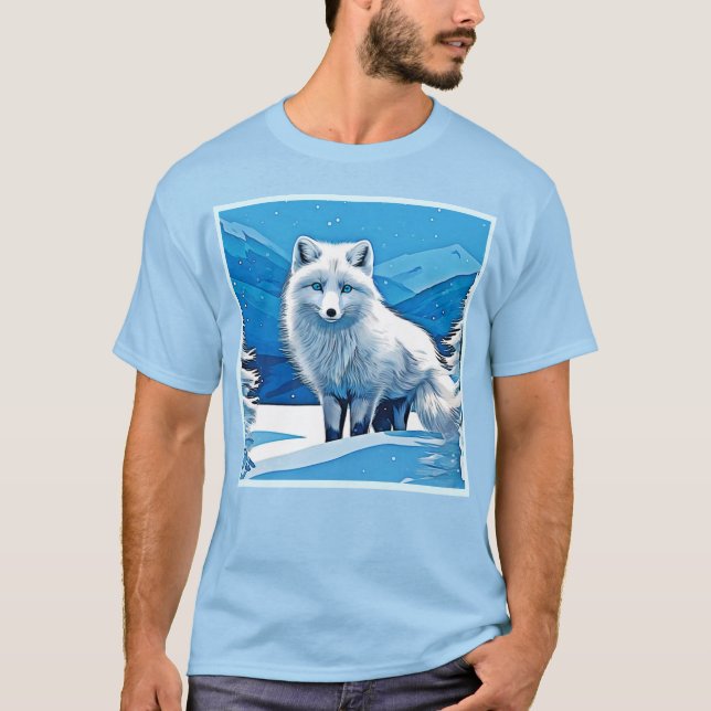 Winter Fox Art T-Shirt (Vorderseite)