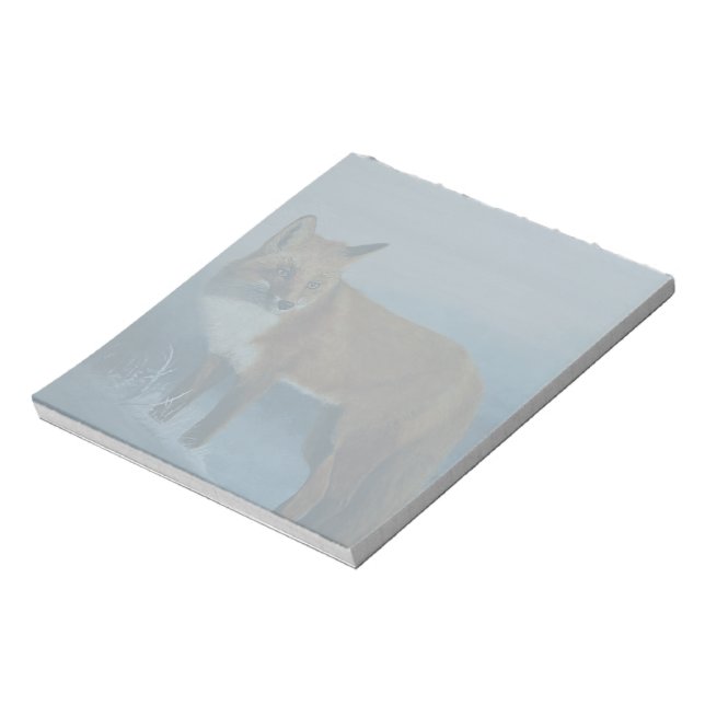 Winter Fox Notizblock (Rotiert)