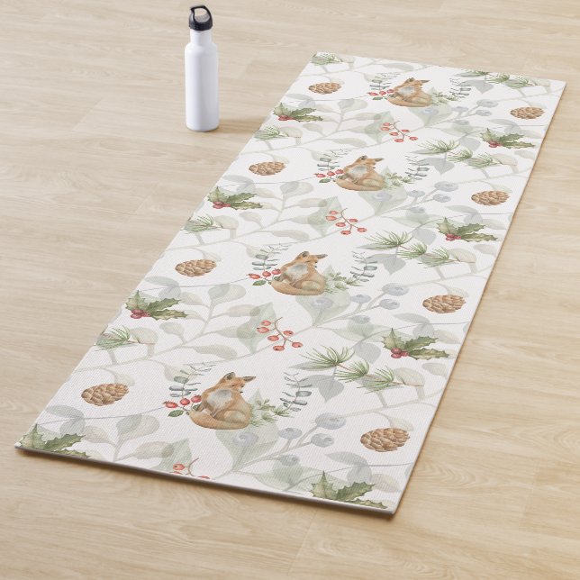 Winter Fox Wald Niedlich Yogamatte (Beispiel)