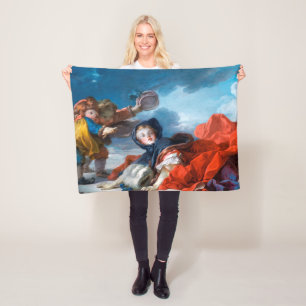 Winter, Fragonard Fleecedecke