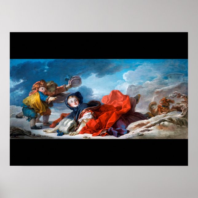 Winter, Fragonard Poster (Vorne)