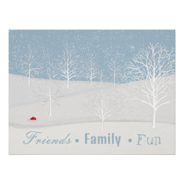 Winter Friends Family Fun Poster