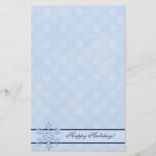 Winter-frohe Feiertage Schneemann-Briefpapier Briefpapier