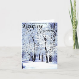 Winter-Frohe Festtage Feiertagskarte