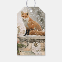 Winter-Fuchs Geschenkanhänger